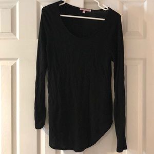Black Long Sleeve Tee - medium calypso st barth